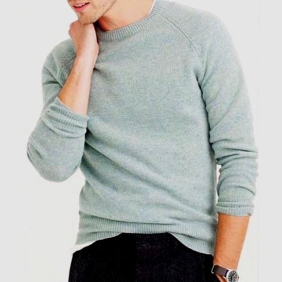 J. Crew Factory Other - J CREW LAMBSWOOL CREWNECK SWEATER. SEAGLASS/SMALL